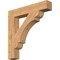 Ekena Millwork Olympic Block Smooth Bracket, Western Red Cedar, 5 1/2"W x 34"D x 34"H BKT06X34X34OLY05SWR - alternate 1